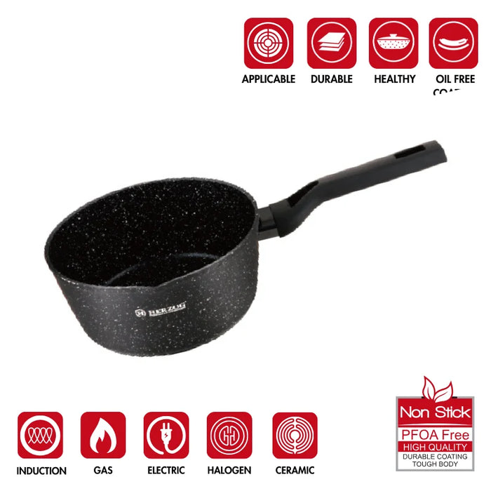 Herzog HR-2619 : Ensemble de 3 pots à lait/sauce avec bec verseur