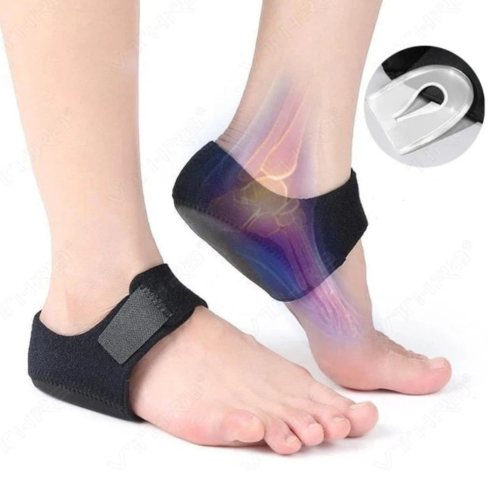 Talonera Ajustable Protector de talón de silicona para espolon calcaneo - 1 Par-bronmart