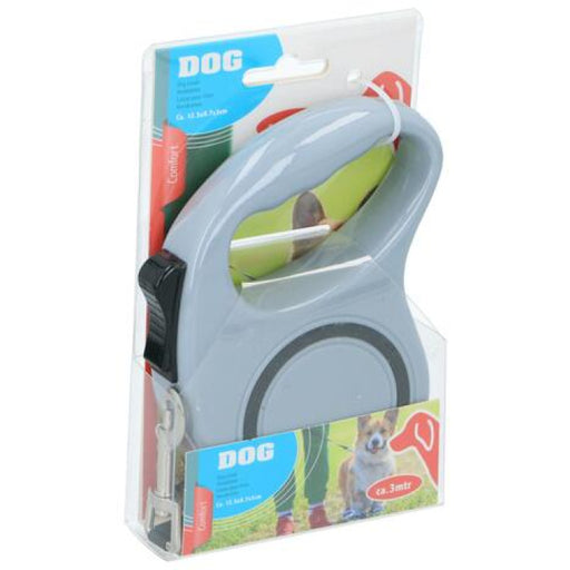 Tratamiento para mascotas ED-42859: Correa retráctil para perros - 5M Gris -Bronmart