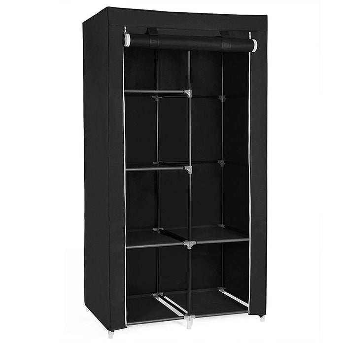 Armario de tela para ropa, organizador ropero plegable - Pequeño Negro,armarios,tela,calidad,armarios de tela medianos,armarios de tela grandes,armarios de tela fuertes,armarios de tela buen precio,armarios de tela,armario plegable,armario de tela pro,Armario de Tela Plegable - Grande