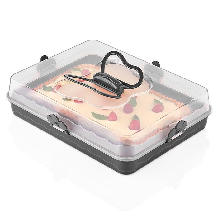 Caja para tartas de mayordomo para fiestas Negro/Gris | BronKitchen©