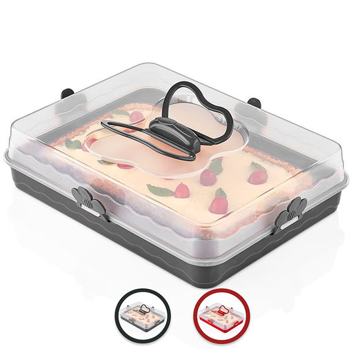 Caja para tartas de mayordomo para fiestas Negro/Gris | BronKitchen©