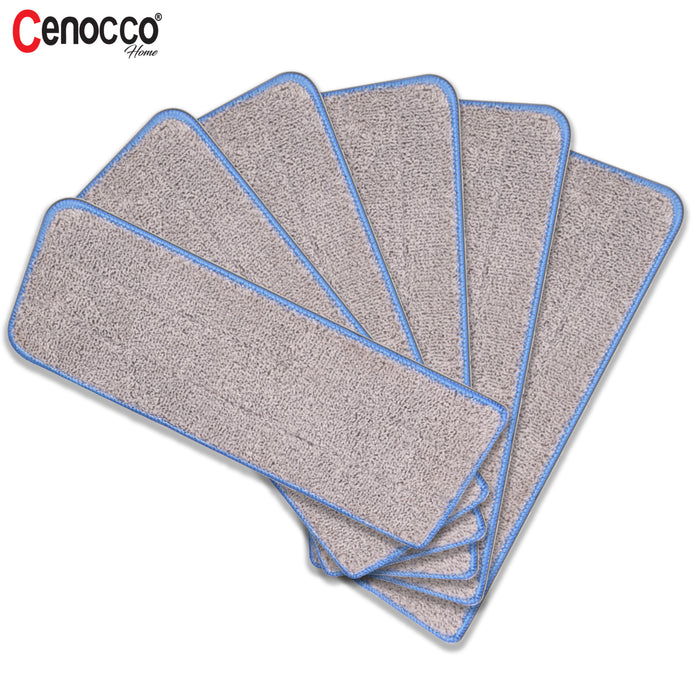 Cenocco CC-MOPM6 : Ensemble de 6 tampons de remplacement pour vadrouille en microfibre lavables