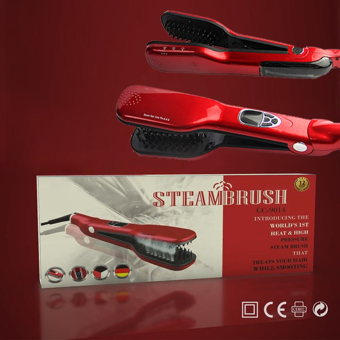 Plancha-de-Pelo-profesional-a-vapor-3-en-1-BronBeauty©,Cepillo-de-vapor,plancha-de-pelo,plancha-de-vapor,solución-para-cabello-rizado,Plancha-de-Pelo-profesional,Plancha-de-Pelo-de-Vapor,acción-iónica-con-ajustes-de-temperatura