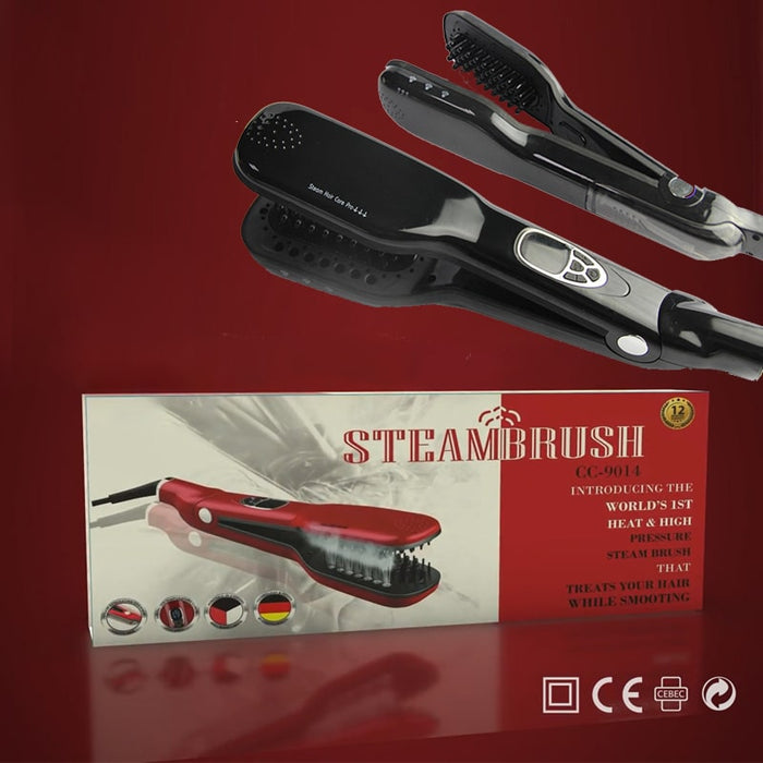 Plancha-de-Pelo-profesional-a-vapor-3-en-1-BronBeauty©,Cepillo-de-vapor,plancha-de-pelo,plancha-de-vapor,solución-para-cabello-rizado,Plancha-de-Pelo-profesional,Plancha-de-Pelo-de-Vapor,acción-iónica-con-ajustes-de-temperatura