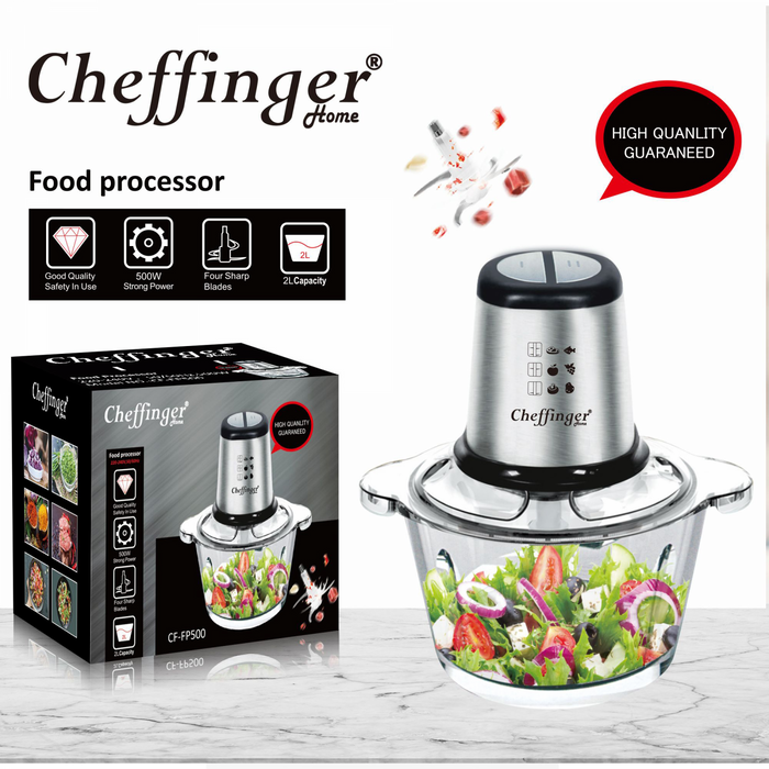 Chefinger CF-FP500 : Robot Culinaire 2L - 500W