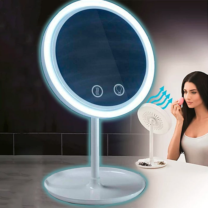 Espejo,con,luz,LED,ventilador,para,maquillaje,BronBeauty©,espejo,maquillaje,espejo,con,luz,maquillaje,tocador,maquillaje,con luz,espejo,tocador,con,luz,tocador,con,espejo,y,luces,espejo,de,aumento,tocador,maquillaje,con,luz ,bronmart