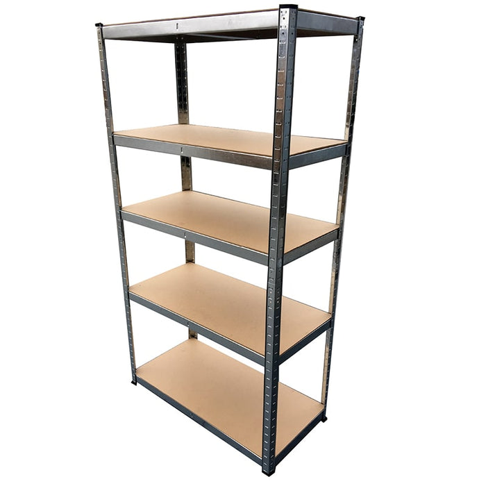 Estantería-metálica-kit-Marrón-y-Plata-180x90x40cm, carga-max. 175kg-por-balda-BronTools©,HG-8027-Clayette-de-Stockage-Galvanisee-HG-8027-2-bronmart.com