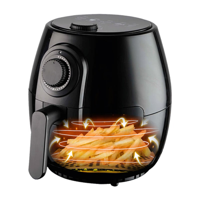 Freidora de aire sin aceite, AirFryer tamaño familiar 4L de 1400W,Freidora de aire sin aceite tamaño familiar de 1400 W con menú de acceso directo rápido,comer sano,airfryer,freidora sin aceite,Freidora de aire 4 letros | BronKitchen©freidora de aire,freidora,electrodomésticos,comida sana,comida saludable