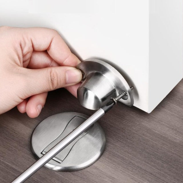Tope Magnético ,Tope Puerta Magnético, Tope Puerta Montado Piso, Tope Puerta Acero Inoxidable Alta Resistencia