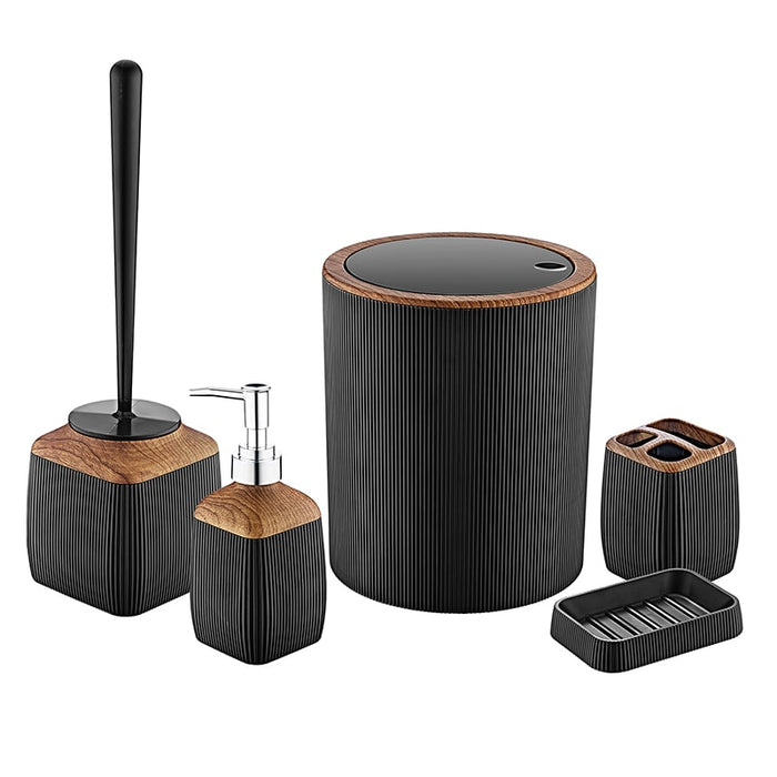 Juego-de-baño-de-5-piezas-Acento-de-madera-BronHome©,Juego-de-6-accesorios para-el-cuarto-de-baño, dispensador-de-jabón,escobilla-para-el-inodoro, accesorios-de-baño,accesorios-de-baños-modernos,juego-de-accesorios-de-baño,accesorios-de-baño-y-bañarse,accesorios-de-baño-negro,accesorios-de-baño-para-niños,accesorios-de-baño-dorados,accesorios-de-baños-de-set-completo,accesorios-de-baño-blanco,bronmart,es,nl,be,it,de,