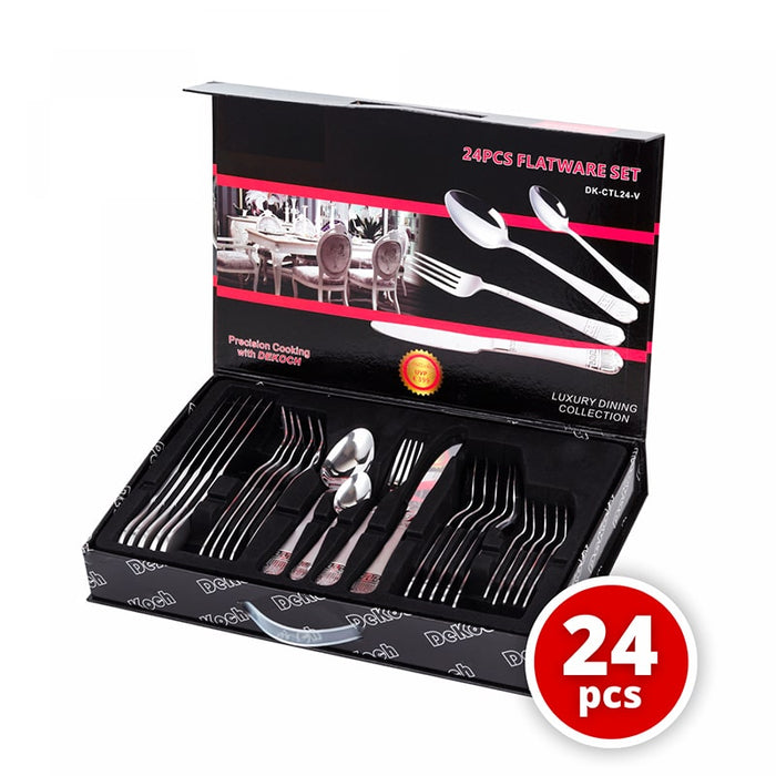 Ensemble de couverts 24 de pièces avec boîte - Vintage | Bronkitchen ©