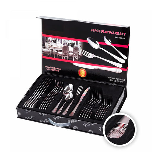 Juego de cubiertos de 24 piezas con caja  - Vintage | BronKitchen©