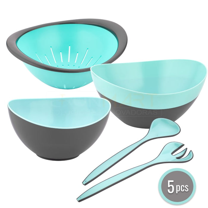 Juego de cuencos mezcladores boles _ BronKitchen© ,Coladores CocinaBol para Mezclar, Juego de Cuencos, Cuencos Mezcladores de Boles, Exprimidor de Cítricos, Cuencos Nido de Plástico sin BPA, para Frutas y