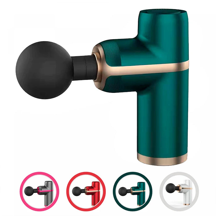 Mini pistola de masaje portátil 2.0 Color Verde | BronFit©,pistola para masajes , pistola masajeadora muscular , pistola masajeadora , pistola masaje muscular , pistola masaje , pistola de masaje muscular , pistola de masaje , Mini Pistola de Masaje Muscular Profunda