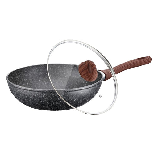 Sarten-Wok-de-revestimiento-de-mármol-de-28-cm-con-tapa-de-vidrio-BronKitchen©,sarten-wok,sarten-wok-tramontina,sarten-wok-oster,sarten-wok-bronhome,sarten-wok- sarten-wok-bronmart,sarten-wok-precio,sarten-wok-tefal,