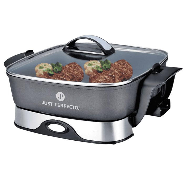 Sartén Eléctrica Gris 1650W XXL - 5.5L | BronKitchen©