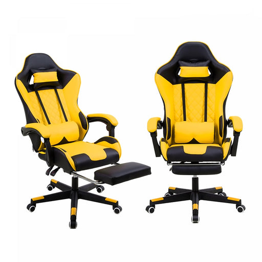 Silla ergonómica para gaming, u oficina, amarilla | BronGamer©