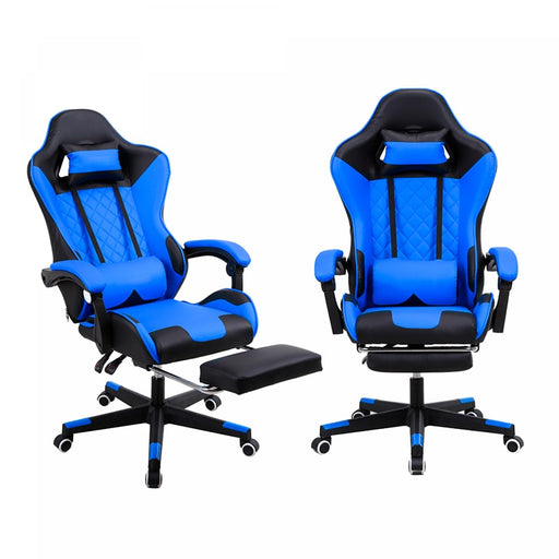Silla ergonómica para gaming, u oficina, azul | BronGamer©