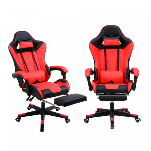 Silla ergonómica para gaming, u oficina, roja | BronGamer©