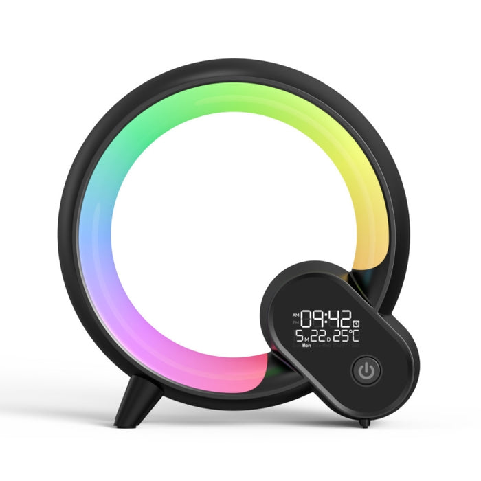 Lámpara Multifuncional RGBW con Altavoz Bluetooth y Despertador (Negro) - Bronmart