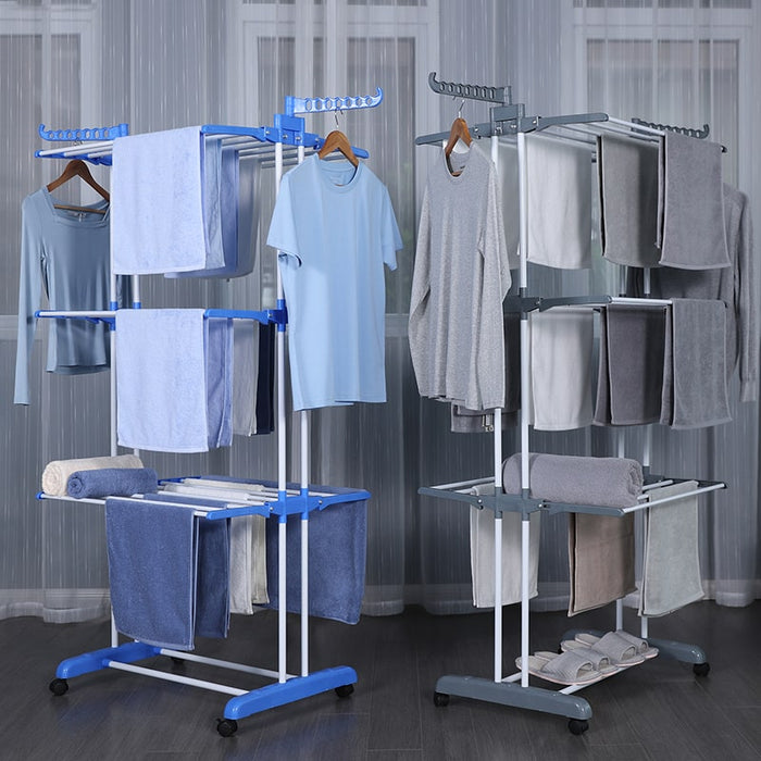 Tendedero-de-Ropa-Plegable-Vertical-BronHome©,Tendedero-de-Ropa-Plegable-de-Pie-que-Ahorra-Espacio,3-Niveles-de-Gran-Espacio-de-Secado,El-Perchero-Tiene-Ruedas-para-Interiores-y-Exteriores,Tendedero-de-Ropa-Plegable-Vertical, Inoxidable-a-Prueba-de-Herrumbre-con-Alas-Laterales,Tendedero-Extensible-y-Ajustable-para-Ropas-con-Ruedas,bronmart,es,fr,nl,be,de,co.uk
