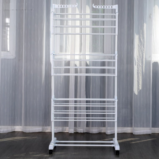 Tendedero de ropa, tendedero plegable color Blanco | BronHome©