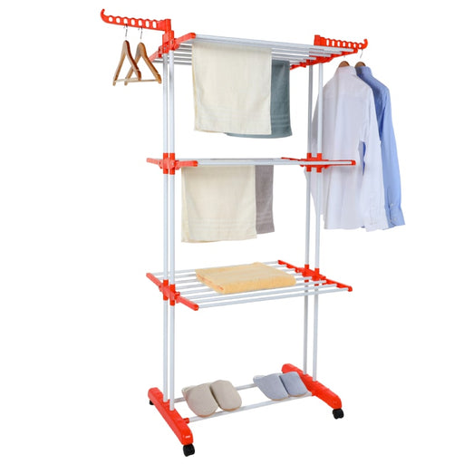 Tendedero de ropa, tendedero plegable color naranja | BronHome©