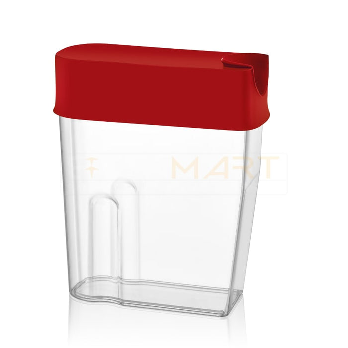 Botes Cocina, Juego de 6 Piezas de Recipiente de Botes Cocina Almacenaje de Plástico de Alimentos Sellados con Tapa, Se Utiliza para Almacenar Cereales, Pasta, Arroz, Harina, Etc