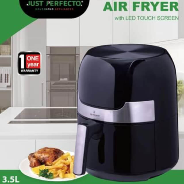foto de platos de comidas hechos con la Freidora Sin Aceite, Airfryer Con Placa Grill S/S - LED Pantalla Táctil - 1400W - 3.5L | BronKitchen©