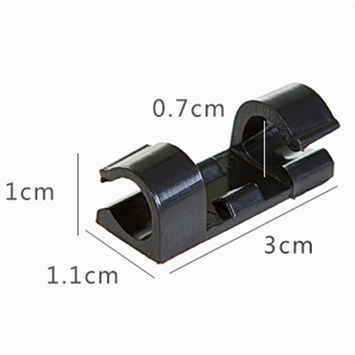 Pack 20 Grapas Organizadores de cables adhesivos | BronTools©,piezas-sujetadores de cables para el hogar y la Oficina, accesorios de cableado, cargador de almacenamiento