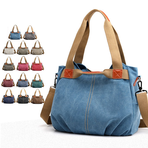 Bolso clásico de mano y hombro de lona para mujer | BronBags©,Bolsos, Bolso para mujer, complementos, bolso mujer, complementos para mujer, complementos mujer
