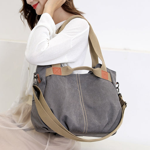 Bolso clásico de mano y hombro de lona para mujer | BronBags©,Bolsos, Bolso para mujer, complementos, bolso mujer, complementos para mujer, complementos mujer