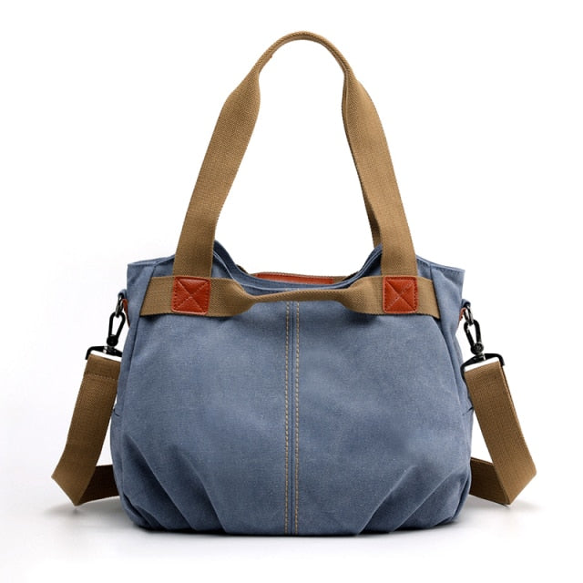 Bolso clásico de mano y hombro de lona para mujer | BronBags©,Bolsos, Bolso para mujer, complementos, bolso mujer, complementos para mujer, complementos mujer