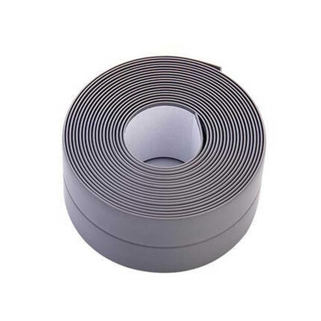 baño, ducha, fregadero, cinta de sellado de baño, cinta adhesiva blanca de PVC para pared impermeable, autoadhesiva para baño, cocina