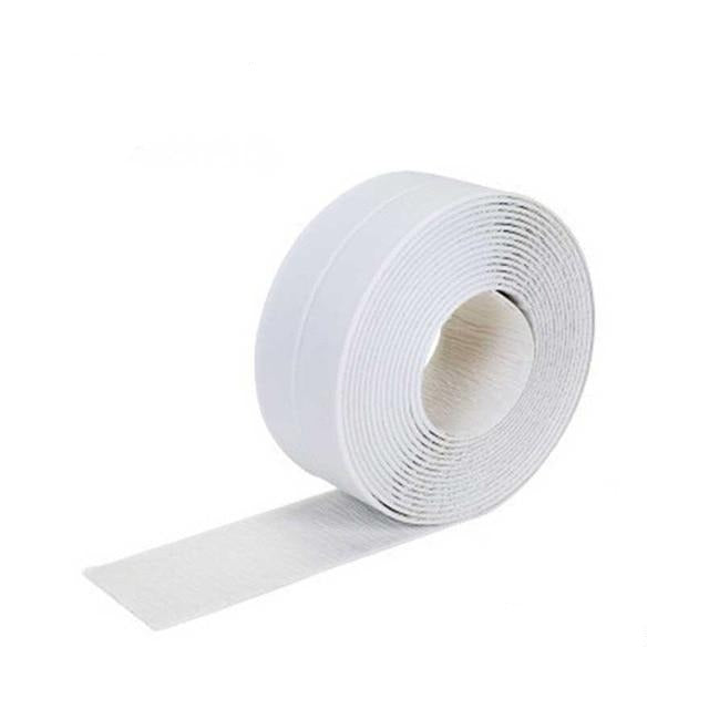 baño, ducha, fregadero, cinta de sellado de baño, cinta adhesiva blanca de PVC para pared impermeable, autoadhesiva para baño, cocina
