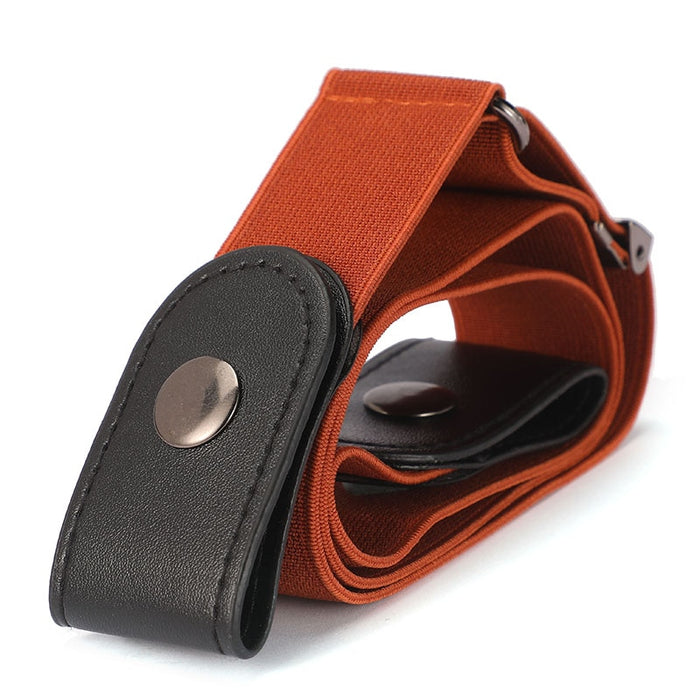 Cinturón sin hebillas para pantalones de mezclilla, vestidos, cinturón elástico elástico sin hebilla para mujeres / hombres, sin bultos, cinturón sin complicaciones