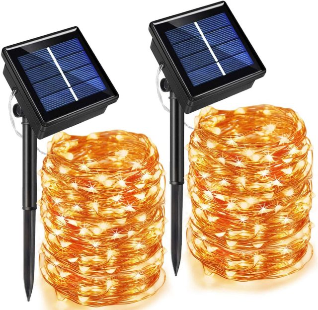 luz solar LED al aire libre, cadena de luces de lámpara para vacaciones, fiesta de Navidad, luces de hadas impermeables, guirnalda de jardín ,LED solar impermeable de 1 W, luz subterránea, suelo, jardín, camino, lámpara de pie, lámpara de patio enterrada subterránea al aire libre, luz de paisaje,