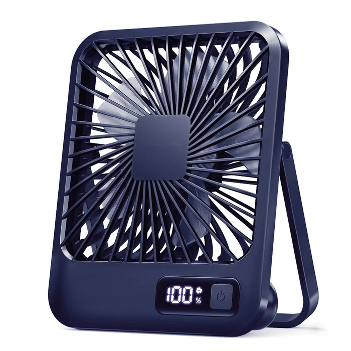 Ventilateur de bureau portable rechargeable USB | 5 vitesses pliable à 180° silencieux