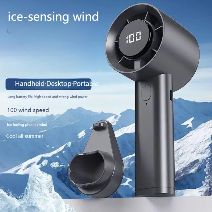 Ventilateur Portable avec Refroidissement Semi-conducteur | 100 Vitesses Écran LED USB