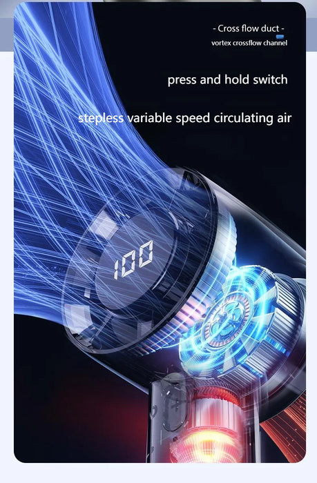 Ventilateur Portable avec Refroidissement Semi-conducteur | 100 Vitesses Écran LED USB