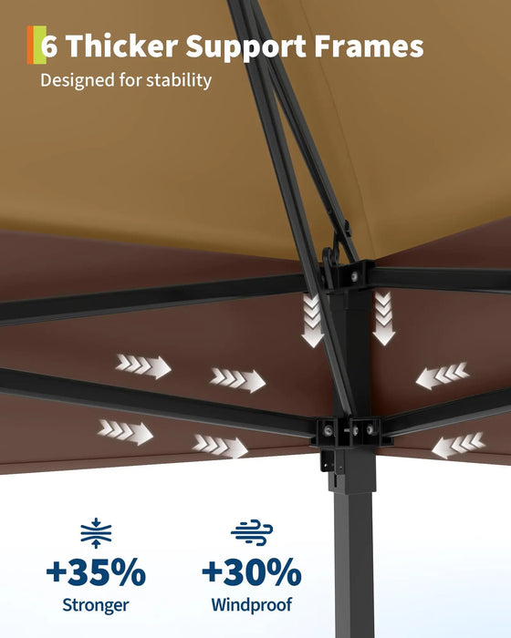 Tonnelle de jardin 3x3M étanche avec moustiquaire UV50+