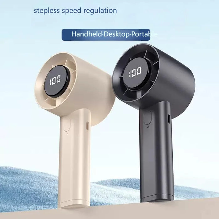 Ventilateur Portable avec Refroidissement Semi-conducteur | 100 Vitesses Écran LED USB