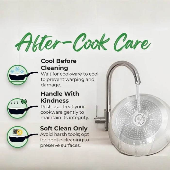 Batterie de cuisine en granit 14 pièces Just Perfecto – Beige antiadhésive avec couvercles