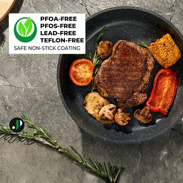 Batería de Cocina Granito 15 Piezas Just Perfecto safety