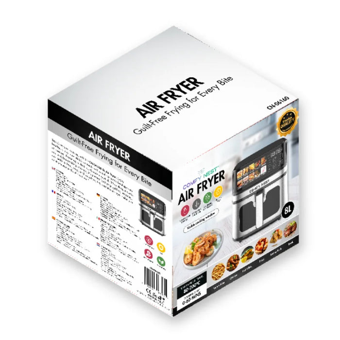 Freidora de aire Comfy Nest 8 L 1700W - con ventana