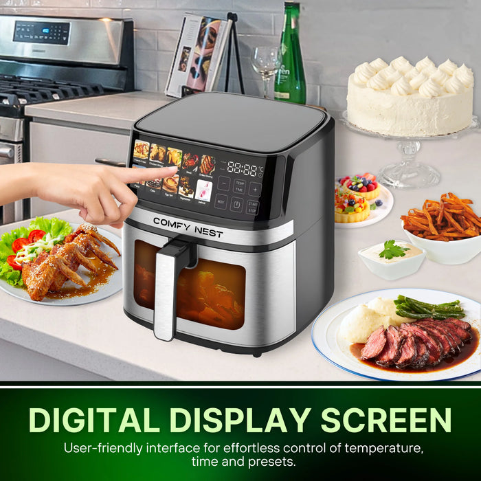 Freidora de aire Comfy Nest 8 L 1700W - con ventana